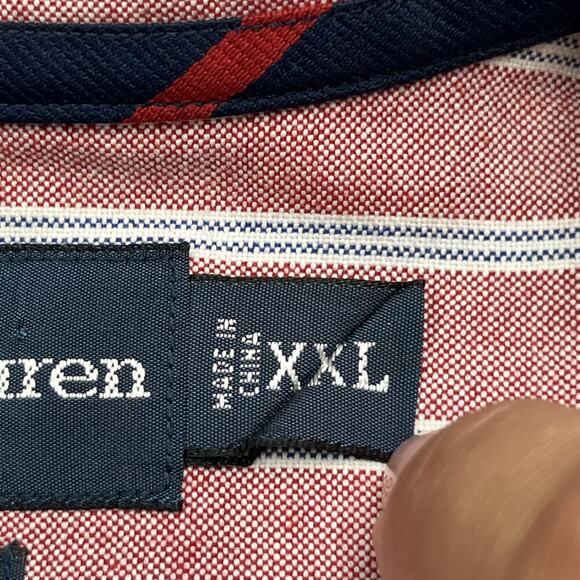 Vintage Ralph Lauren Mens Custom Fit Long Sleeve XXL Button Down Pink Preppy - Picture 6 of 11